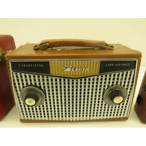 270 - 3 x VINTAGE RADIOS INCLUDES ROBERTS & ZEPHYR