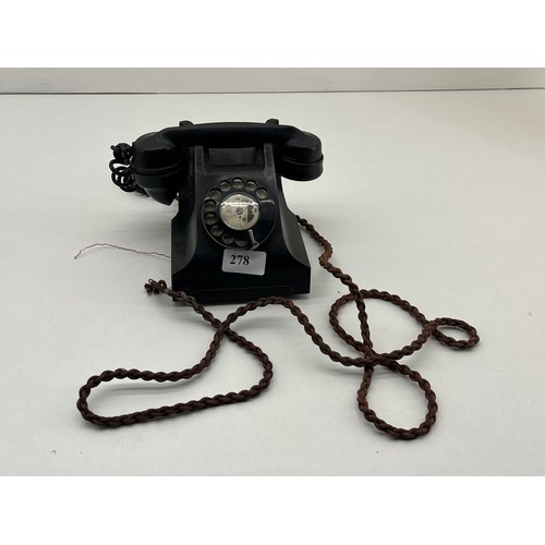 278 - ANTIQUE BAKELITE DIAL TELEPHONE