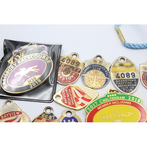 429 - 20 x Assorted MEMBERS Tags / Fobs Inc Vintage, Horse Racing, Sporting Etc