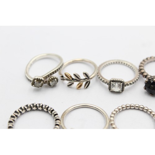 446 - 8 X .925 Assorted Pandora Rings