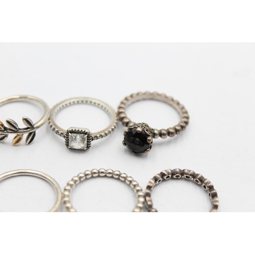 446 - 8 X .925 Assorted Pandora Rings