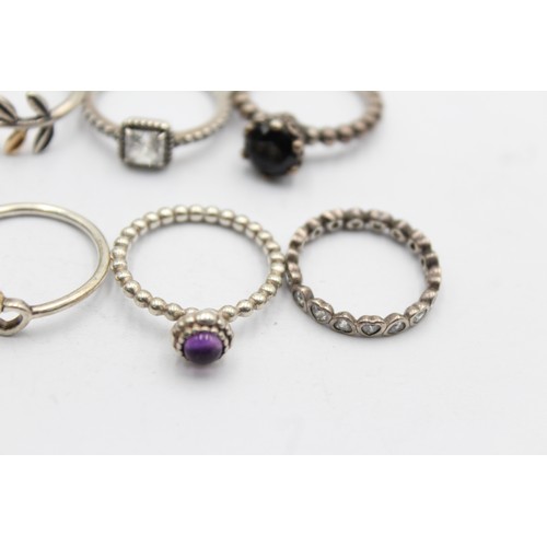 446 - 8 X .925 Assorted Pandora Rings