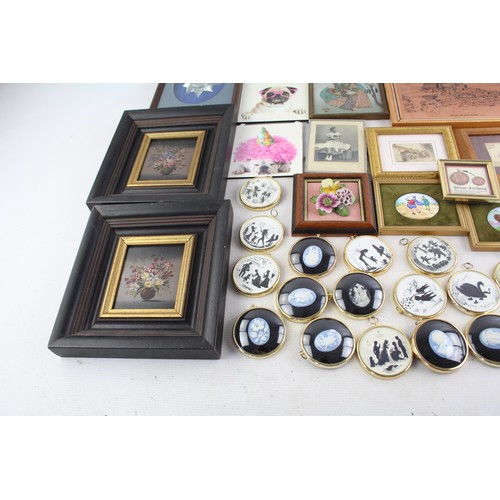 451 - Job Lot Assorted PICTURES & FRAMES Inc Landscape, Cameo, Peter Bakes Etc