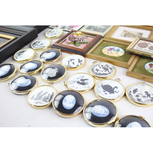 451 - Job Lot Assorted PICTURES & FRAMES Inc Landscape, Cameo, Peter Bakes Etc