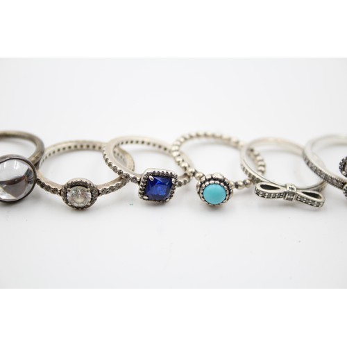 482 - 8 X .925 Assorted Pandora Rings