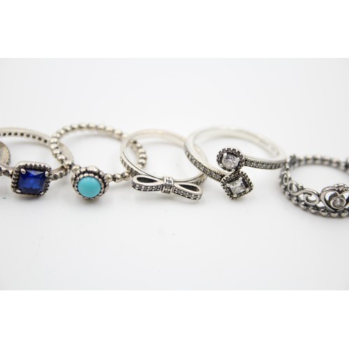 482 - 8 X .925 Assorted Pandora Rings