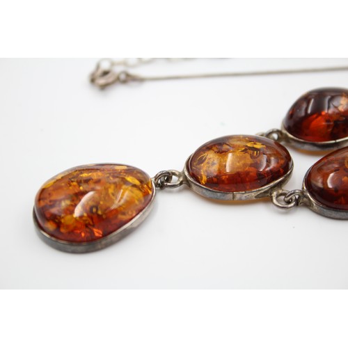 494 - .925 Statement Amber Necklace