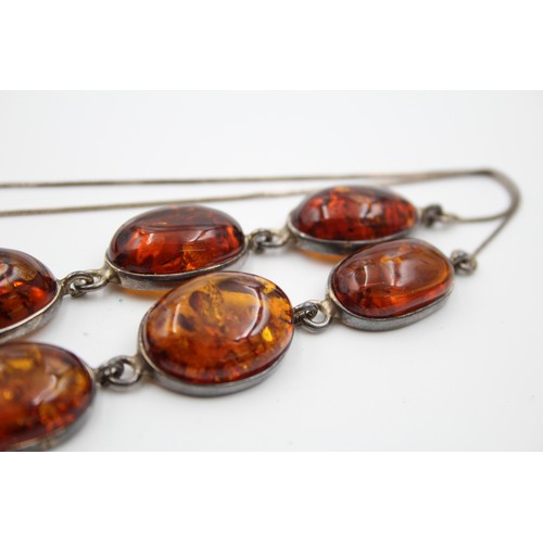 494 - .925 Statement Amber Necklace