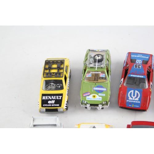 495 - 8 x Assorted Rally Car DIECAST MODELS Inc Renault 14 TL, Citroen CX 2200