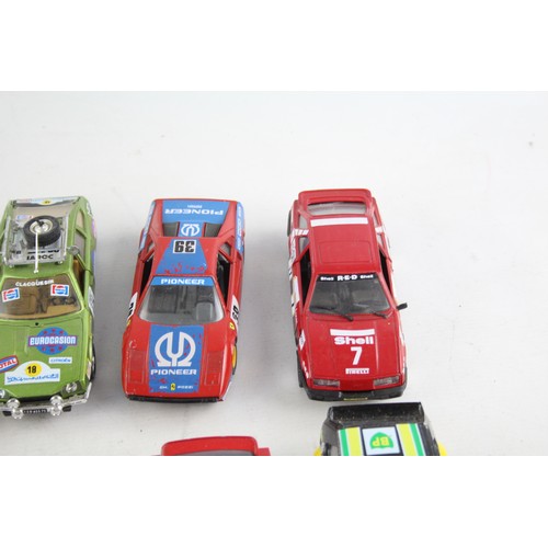 495 - 8 x Assorted Rally Car DIECAST MODELS Inc Renault 14 TL, Citroen CX 2200