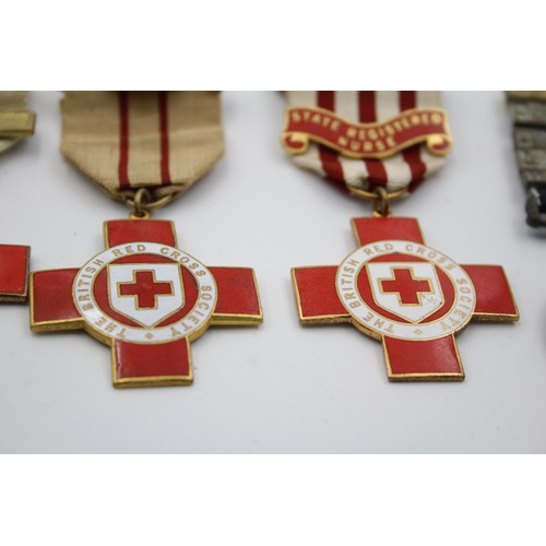 509 - 5 x British Red Cross / Order of St John Medals Inc State Registered Nurse, Etc