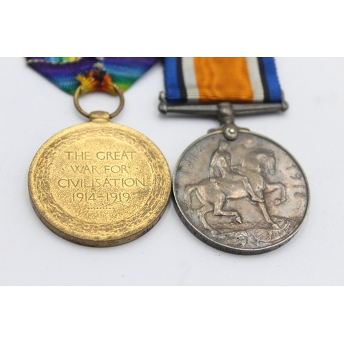 513 - WW1 Medal Pair & Original Ribbons Named 137304 Pte A. McGregor, RAMC