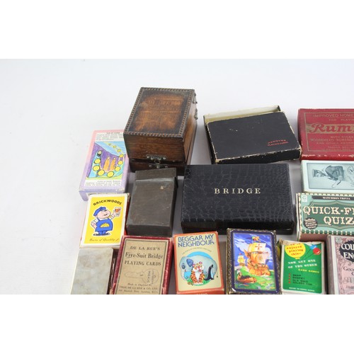 515 - 20 x Assorted PLAYING CARDS & Card Games of Various Designs & Sizes