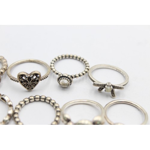 518 - 8 X .925 Assorted Pandora Rings