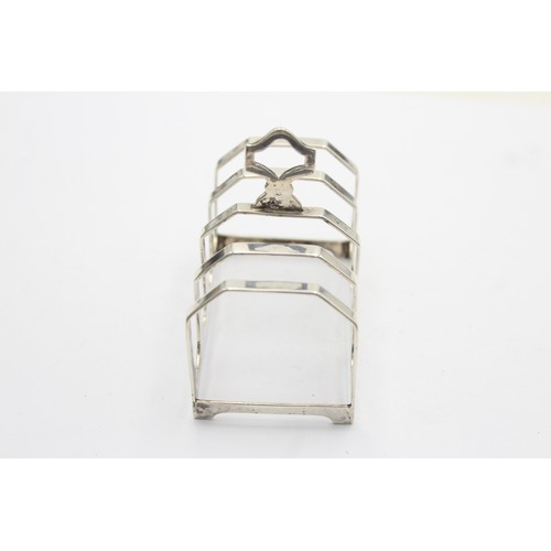 597 - Vintage Hallmarked 1932 Sheffield STERLING SILVER 5 Bar Toast Rack (54g)