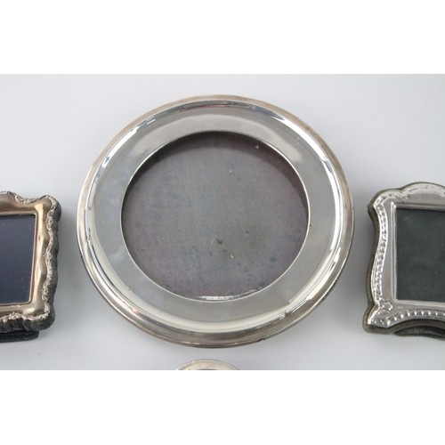 618 - 4 x Vintage Hallmarked .925 STERLING SILVER Photograph Frames (296g)