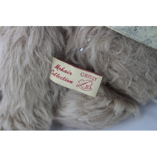 622 - Vintage Grisly Teddy Bear Inc Original Label, Pull-String, Mohair Etc