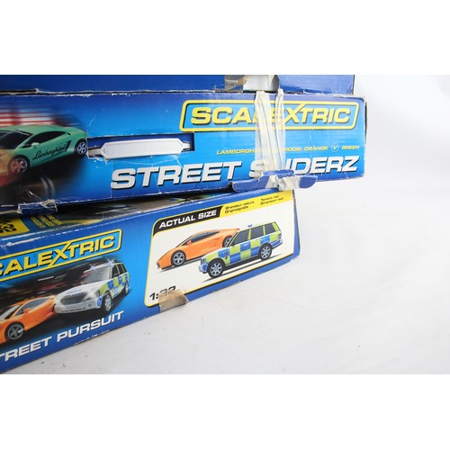 638 - 3 x Boxed SCALEXTRIC Sets Inc Street Sliderz & Street Pursuit Etc