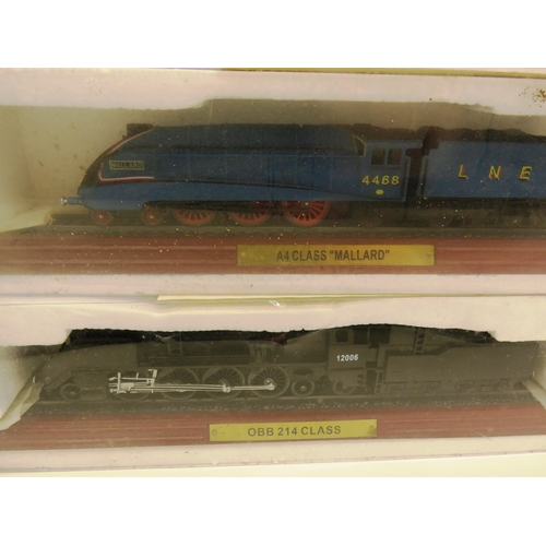 43 - SELECTION OF SEVEN BOXED TRAINS- DR 05 CLASS, UNIONN PACIFIC, DB01, DR18201 PACIFIC, A4 CLASS MALLAR... 