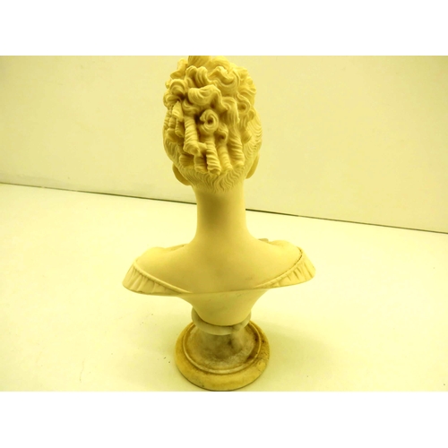 319 - GIANELLI SIGNED BUST - APPROXIMATE HEIGHT 25CM