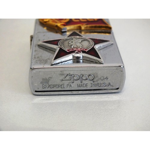 322 - VINTAGE USSR RUSSIAN SOVIET UNION ZIPPO LIGHTER- BOXED