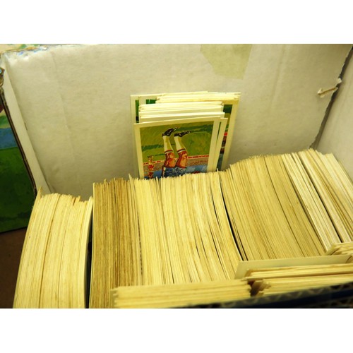 37 - 2 x SMALL BOXES OF CIGARETTE CARDS AND ALBUMS