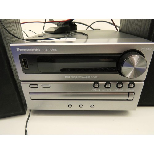 150 - PANASONIC SA-PM04 DIGITAL AUDIO PLAYER/CD/MP3- FULLY WORKING WITH REMOTE