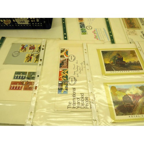 160 - TRAY OF 1ST DAY COVERS