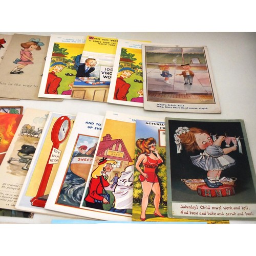 52 - 50 x COMICAL POSTCARDS INCLUDING BAMFORTHS