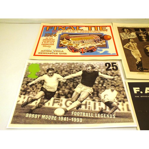 70 - FOOTBALL PRINTS ASTON VILLA V NEWCASTLE, ASTON VILLA V HUDDERSFIELD, CHELSEA, ARSENAL, 66 WORLD CUP