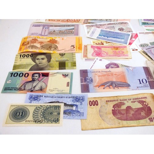 76 - VARIOUS BANKNOTES AND CROWN COINS