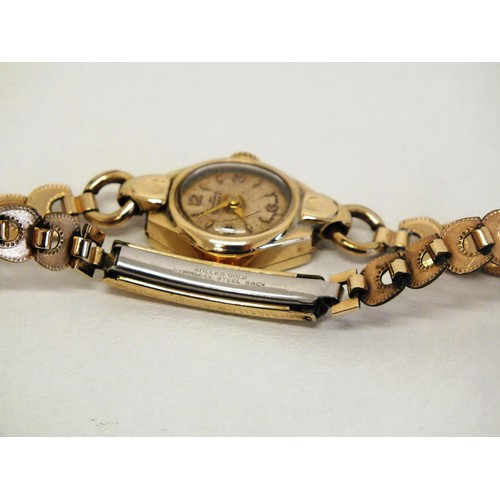 114 - VINTAGE LADIES BETIMA STAR ROLLED GOLD WRISTWATCH