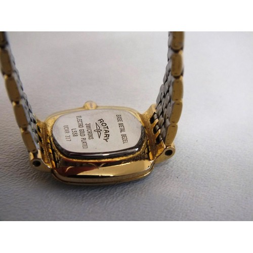 115 - LADIES VINTAGE ROTARY PRESTIGE ELECTRO GOLD PLATED WRISTWATCH