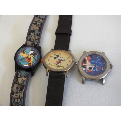 147 - RARE COLLECTABLE DISNEY WATCHES, TIMEX, LORUS, DISNEYLAND PARIS ETC