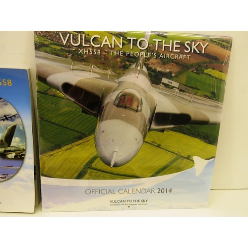 9 - VULCAN BOMBER 2014 CALENDAR, VULCAN STORY BOOK FAREWELL TO ARMS VIDEO, RESTORATION DVD 1,2,3, 50 YEA... 