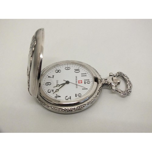 355 - GENTS SWISS BALANCE POCKETWATCH BOXED