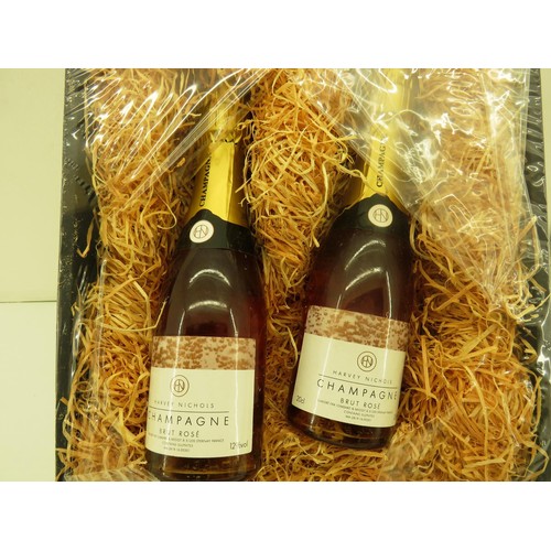 150 - TWO BOTTLES OF HARVEY NICS CHAMPAGNE IN GIFT BASKET