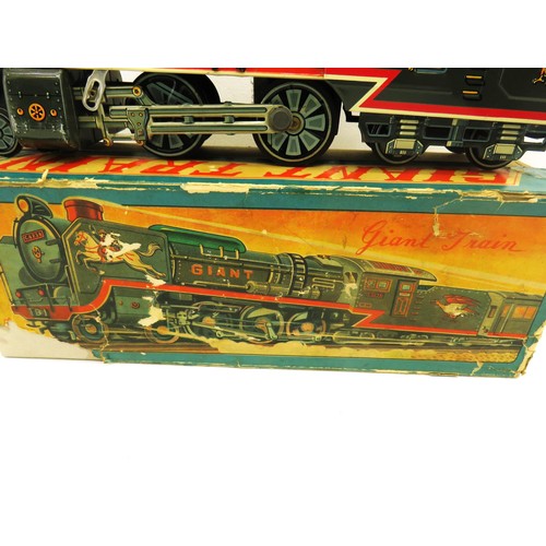 154 - VINTAGE TINPLATE GIANT TRAIN IN ORIGINAL BOX