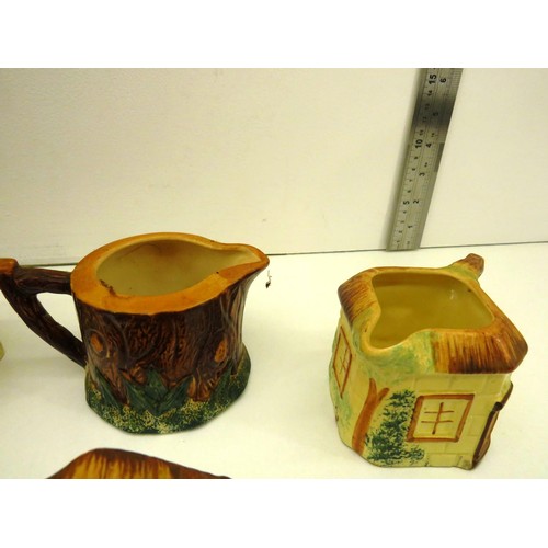 320 - SELECTION OF KEELE POTTERY INCLUDES TEAPOT, JUG etc