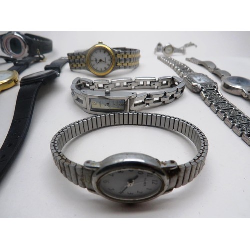 274 - 13 x LADIES QUARTZ WATCHES INCLUDING TIMEX, DIGITAL ETC