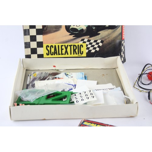 617 - Job Lot Assorted Vintage SCALEXTRIC Inc Boxed, Controllers, Accessories Etc