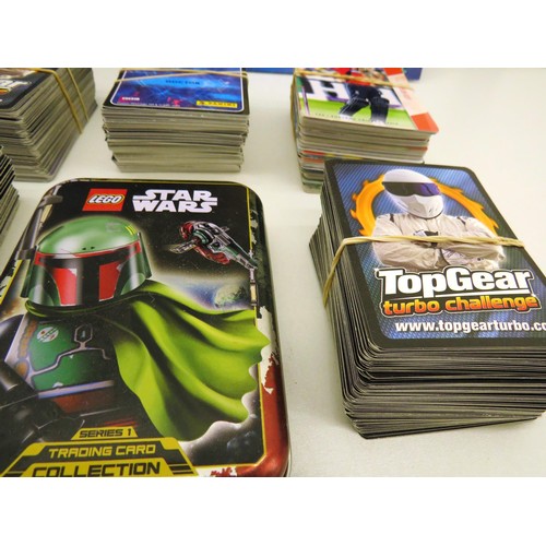 52 - HUNDREDS OF TRADING COLLECTORS CARDS INCLUDES DR WHO, BATMAN, STAR WARS, TOP GEAR ETC