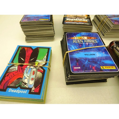 52 - HUNDREDS OF TRADING COLLECTORS CARDS INCLUDES DR WHO, BATMAN, STAR WARS, TOP GEAR ETC