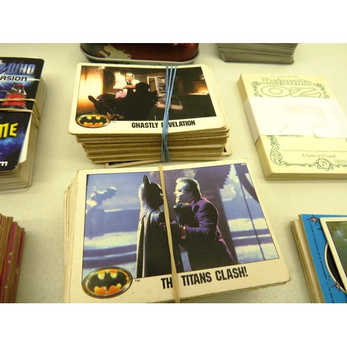 52 - HUNDREDS OF TRADING COLLECTORS CARDS INCLUDES DR WHO, BATMAN, STAR WARS, TOP GEAR ETC