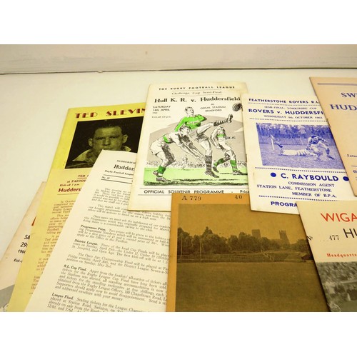 53 - LOT OF RUGBY LEAGUE VINTAGE PROGRAMMES APPROX 100, MAINLY EARLY 1960`S, SOME RARE ISSUES