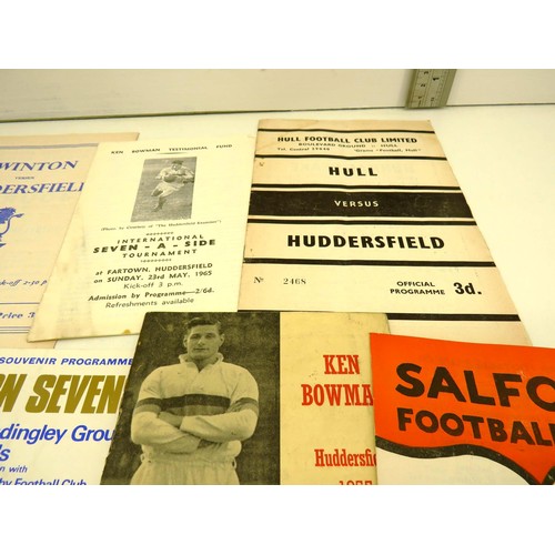 53 - LOT OF RUGBY LEAGUE VINTAGE PROGRAMMES APPROX 100, MAINLY EARLY 1960`S, SOME RARE ISSUES