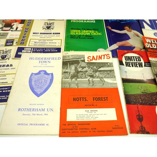 57 - LOT OF FOOTBALL PROGRAMMES 1950`S ONWARD INCLUDES LEEDS UNITED, TOTTENHAM HOTSPUR ETC