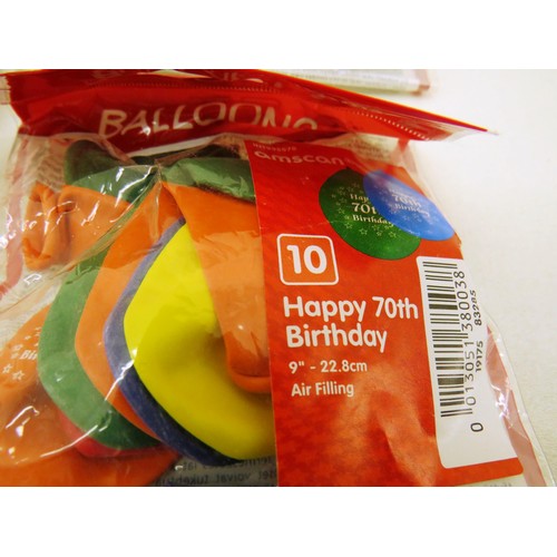 105 - BALLOONS FROM HAPPY BIRTHDAY, 1 YEAR OLD TO 60 YEAR OLD