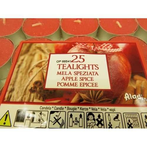 107 - FORTY PACKS OF 25 x TEALIGHTS APPLE SCENT