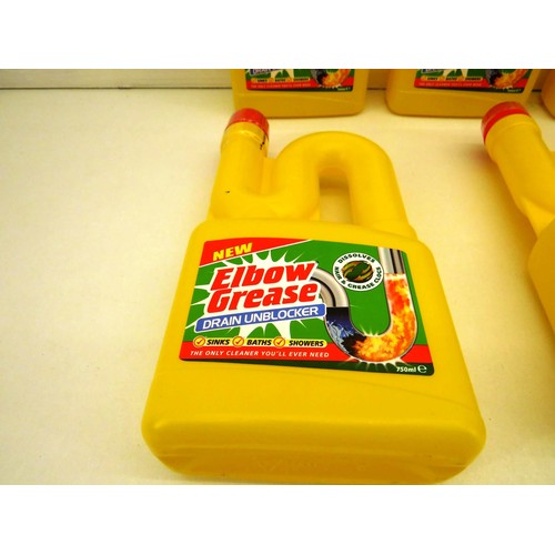 116 - 3 x 12 PACKS OF ELBOW GREASE DRAIN UNBLOCKER 750ml